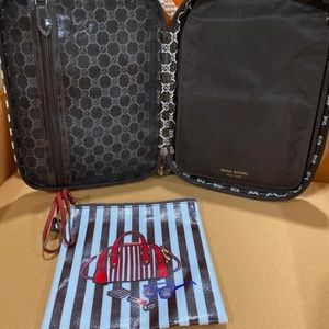Cosmetic bag with bonus pouch